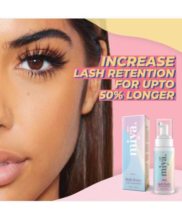 Eyelash Extension Cleanser & Rose Gold Mascara Wand | Miya Lash Shampoo 50ml - Buy Online on SooperMarket.com