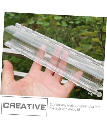 Kisangel 2pcs Fruit Shaping Mold Vegetables Clear Fruit Garden Tool Growth Molds Accessories Stereotypes Transparent Color 21x4cm - Buy Online on SooperMarket.com