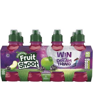 Robinsons Fruit Shoot Apple Blackcurrant Juice 8 x 200ml - Refreshing Kids Drink - Buy Online on SooperMarket.com