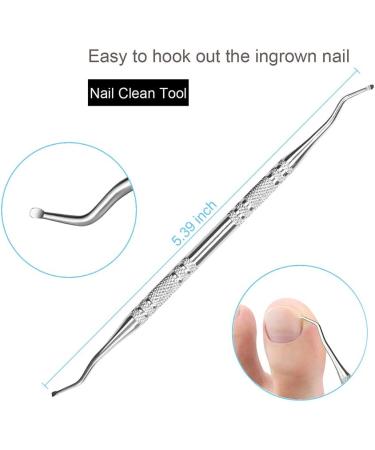 Premium 8Pcs Ingrown Toenail Tools Kit for Nail Treatment - Correction Clippers, File Lifter, Professional Pedicure Tool - Buy Online on SooperMarket.com