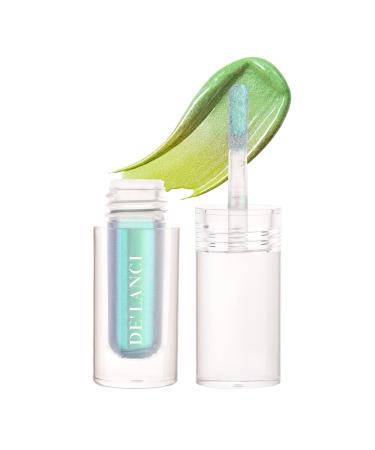 Ecofavor Liquid Eyeshadow Glitter MultiChrome Shimmer Duochrome - Color Shift Silver Light Green to Teal #7 - Buy Online on SooperMarket.com