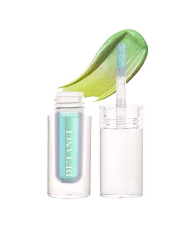 DE'LANCI Duochrome Liquid Eyeshadow, Intense Chameleon Shifting Metallic Eyeshadow, Long-lasting With No Crease, Sparkly Glitter Highly Pigment Shimmer Eyeshadow, 1.6g (#07 Aurora)