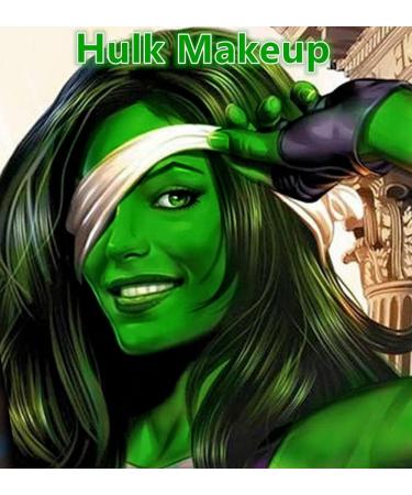 Go Ho Cream-Blendable Green Face Paint Stick (1.06 Oz) for Halloween Cosplay Grinch Costume - Waterproof Full Body Makeup Stick - Buy Online on SooperMarket.com