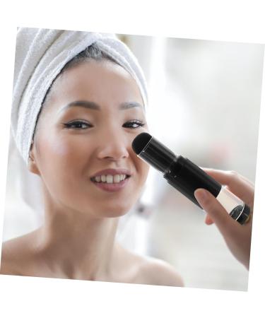 Mikinona flat heel pearl Cosmetic Brush makeup powder puff make up nail hair dryer brush bottle brush loose powder concealer brush Black Blush Brush Concealer hair contour brush - Buy Online on SooperMarket.com