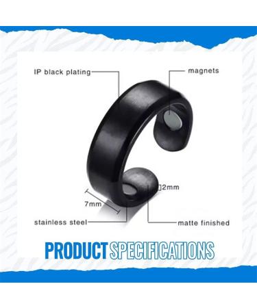 EWTDHGB 4PCS Blood Sugar Control Ring Adjustable Blood Glucose Control Ring Therapeutic Magnetic Therapy Ring Pain Relief for Arthritis Blood Flow and Carpal Tunnel - Buy Online on SooperMarket.com