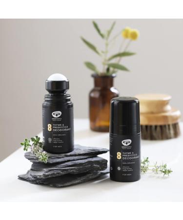 Green People Men No.9 Mint & Prebiotics Deodorant 75ml | Natural & Organic | Paraben & Ethanol Free | Vegan & Cruelty Free - Buy Online on SooperMarket.com