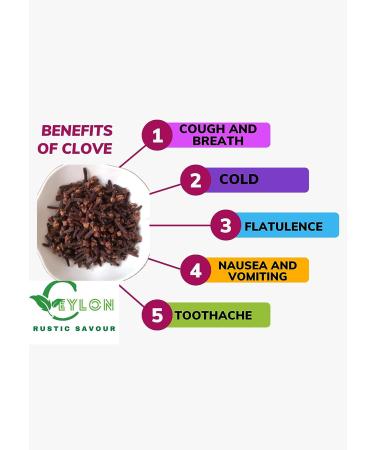 Organic Ceylon Cloves Whole 4.0 Oz (113.398g) - Handpicked Premium Quality Cloves - 4.0 Ounces - Buy Online on SooperMarket.com