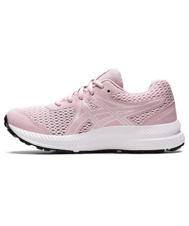 ASICS Kid's Contend 7 Grade School Running Shoe 5 Big Kid Barely Rose/White