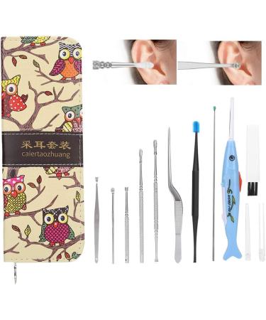 10PCS Luminous Children Ear Wax Removal Tool Set - Home Earpick & Tweezers for Safe Earwax Removal - Buy Online on SooperMarket.com