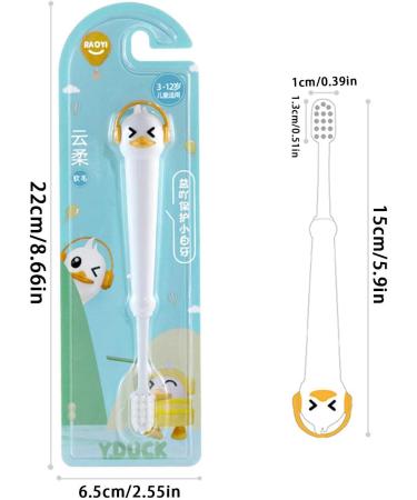 Toddler Toothbrush Toothbrush with Soft Brush Head - Travel Toothbrush with Round Anti-Slip Handle for Kids 3-12 Years Old Shakven - Buy Online on SooperMarket.com