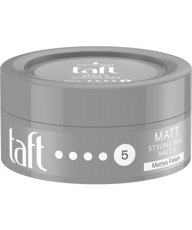 Taffeta Matt Styling Wax with a stop 5 (75 ml) hair wax for long-lasting hair styles with matt finish with up to 24 h power stop gives the styled hair structure 75 ml (1 Pack)