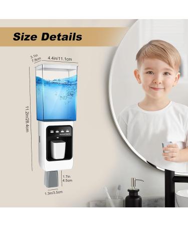 Mundwater Automatic Mouthwash Dispenser - Infrared Sensor Anti-Drop Pump & 2 Magnetic Cups - Ideal for Bathroom Use | International Shipping - Buy Online on SooperMarket.com