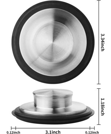 Convenient Sink Stopper Plug Easy To UseKitchen Sink Stopper Strainer Garbage Disposal Plug Stainless Steel Drain Stopper - Buy Online on SooperMarket.com