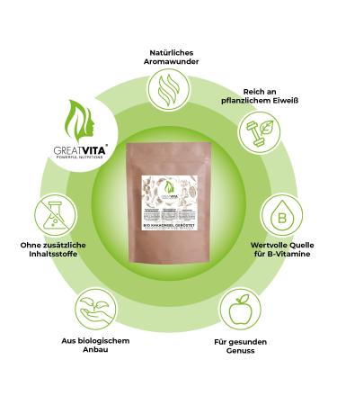 GreatVita Organic Cocoa Nibs 800g - Premium Roasted & Peeled Cocoa Beans from Peru | High-Fiber Topping for Healthy Recipes - Shop Internationally - Buy Online on SooperMarket.com
