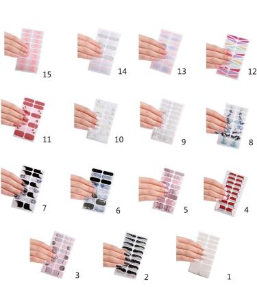 Ruarby French Tip Press on Nails Medium Almond False Nails Tips Detachable Full Cover Stick on Nails Glossy Nude False Nails - Buy Online on SooperMarket.com