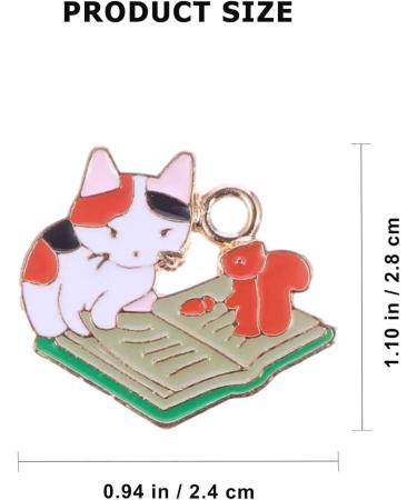 Valiclud 20 Pieces Metal Cat Charms - Enamel Cat Design Alloy Animal Trailer Charms for DIY Jewelry - Buy Online on SooperMarket.com