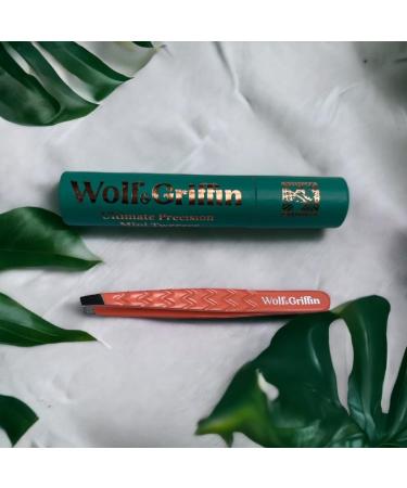 Wolf & Griffin Ultimate Precision Mini Tweezers - Stainless Steel Professional Slant Eyebrow Tweezers for Men and Women - Buy Online on SooperMarket.com