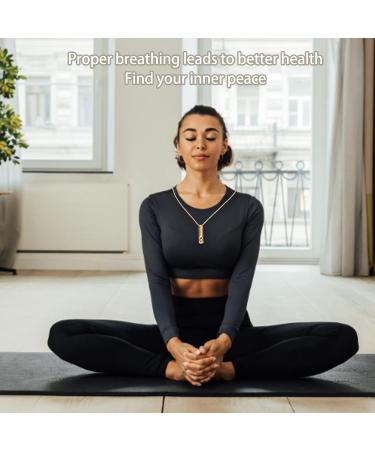 Anxiety Necklace Mindful Breathing Necklace Breathing Exercise Device for Meditation Relaxation Calming Down Slowing Breath Anxiety Relief Necklace for Anxiety Stress Panic Attack Relief(1#) - Buy Online on SooperMarket.com