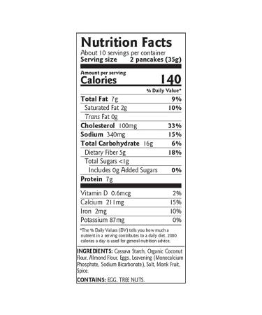 Birch Benders Paleo Pancake & Waffle Mix - Low-Carb, High Protein, High Fiber, Gluten-free, Prebiotic, Keto-Friendly - 12 oz - Buy Online on SooperMarket.com