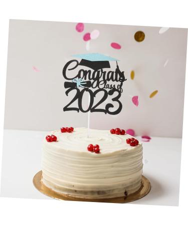 HOMSFOU 24 Pcs Graduation Cake Decorating Graduation Decorations Graduation Cap Cupcake Topper Class a Customs Graduation Party Cake Decorations Phd Cake Picks Ornament Paper Cup - Buy Online on SooperMarket.com