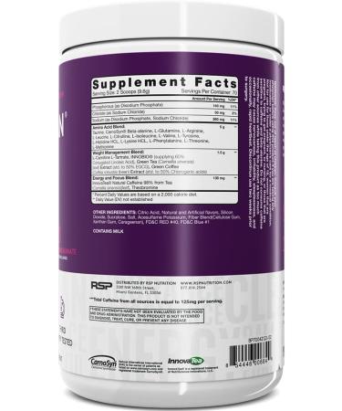 AminoLean Pre Workout Powder - Amino Energy & Weight Management with BCAA Amino Acids & Natural Caffeine - Blackberry Pomegranate Flavor - 70 Servings - Buy Online on SooperMarket.com