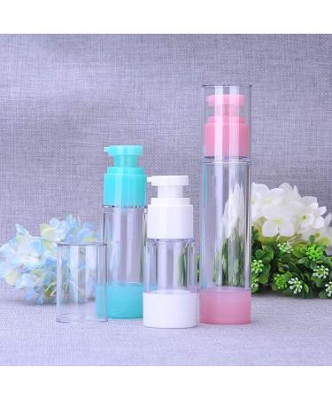 Lurrose Vacuum Container 3PCS 15/30/50ml Airless Pump Bottles Press Pump Cosmetics Container Essence Cleanser Emulsion Storage Dispenser for Travel Travel Spray Bottle Green - Buy Online on SooperMarket.com