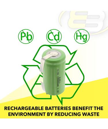 Buy 2x Exell 1.2V 5000mAh NiMH C Size Rechargeable Batteries | Ideal for Airsoft Telecoms Electric Tools & Data Meters - International Shipping Available - Buy Online on SooperMarket.com