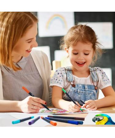 Dual Tip Brush Marker Set - 36 Vibrant Colors for Adult Coloring and Hand Lettering - Buy Online on SooperMarket.com