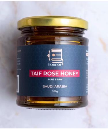 Honoor Taif Rose Honey 200g | Natural Unfiltered Pure Raw Honey in Glass Jar - Buy Online on SooperMarket.com