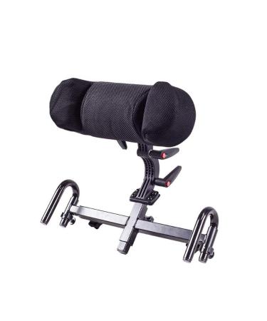 ECHBH Universal Adjustable Wheelchair Headrest Neck Pillow Headrest Pillow Cushion Headrest Wheelchair Neck Support Head Padding Wheelchairs Pillow (Color: Black)
