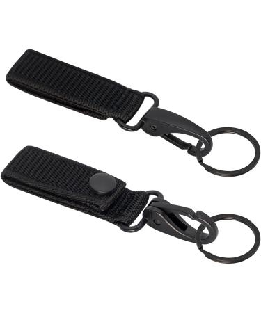 Dotacty Heavy Duty Belt Keeper Clip Key Holder with Nylon MOLLE Strap - Black - Buy Online on SooperMarket.com