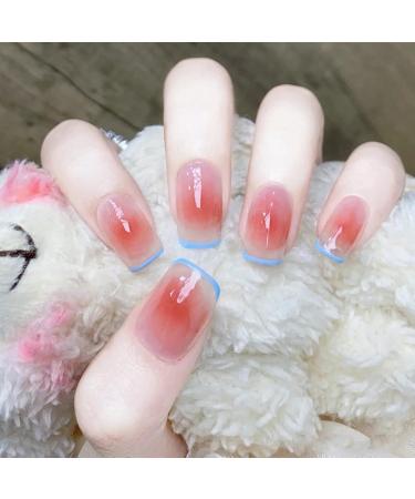 Professional Nail Art Stamper - Silicon Stamp Tool for Home Salon | Transparent Clear Nail Art Kit with Plates for French Smile Line - Buy Online on SooperMarket.com