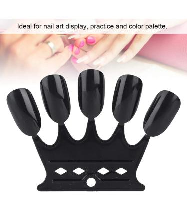 Nail Art Tips - 10pcs Black Nail Sticks Display for Polish & Gel - Perfect Manicure Practice Tool - Buy Online on SooperMarket.com