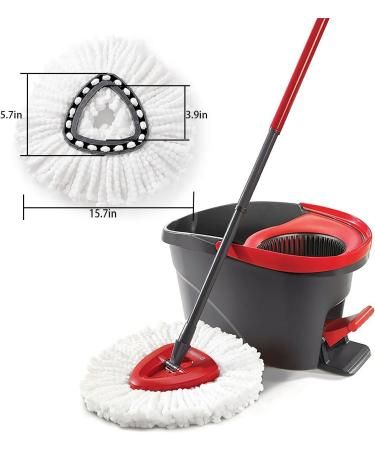 O Cedar Microfiber Spin Mop Replacement Heads - 4 Pack | Easy Floor Cleaning Refills - Buy Online on SooperMarket.com