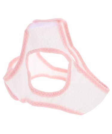 Healeved Adult Snoring Belt Chin Strap Mesh Fabric Chin Strap Anti Snoring Chin Strap Breathable Chin Strap Snoring Strap Keep Mouth Closed While Sleeping Men and Women Net Support Belt White 56x21x0.3cm
