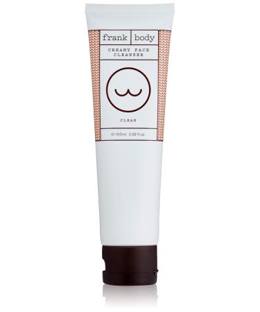 Frank Body Creamy Face Cleanser  3.38oz | Hydrating Charcoal Face Cleanser For Acne | Naturally Removes Makeup & Impurities | Activated Charcoal  Coffee Seed Extract & Grapeseed Oil | 100ml