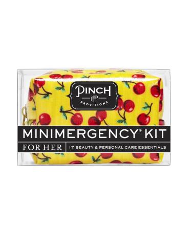 Pinch Provisions Minimergency Kit for Her Very Cherry includes 17 Must-Have Emergency Essential Items Compact Multi-Functional Pouch Gift for Parties and Birthdays (Yellow)