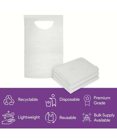 ProHeal Overhead Disposable Adult Bibs 100 Pack - Absorbent Tissue Front, Water Resistant - Buy Online on SooperMarket.com