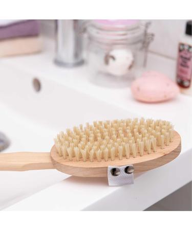 SIDCO Wooden Bath Brush | Back Brush & Sauna Massage Brush for Exquisite Relaxation | International Shipping - Buy Online on SooperMarket.com