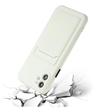 Buy Tivenfezk Nadoli iPhone 15 Plus Silicone Case - Ultra Thin Shockproof Scratch-Resistant Wallet Cover with Credit Card Holder - White - Buy Online on SooperMarket.com