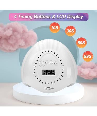 168W UV LED Nail Lamp | Quick-Drying Nail Dryer with 4 Timers | Automatic Sensor UV Light for Nails | Ideal for UV Resin & Gel Polish - Buy Online on SooperMarket.com
