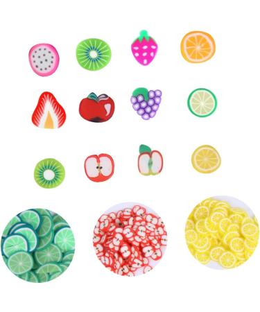 FRCOLOR 4800 Pcs 12 Fruit Sliced nail Art Accessories 3d Nail Charms Nail Diy Slices Nail Art Fruit Flatback Buttons Decor Nail Manicure Fruit Slices Nail Decals Flowers - Buy Online on SooperMarket.com
