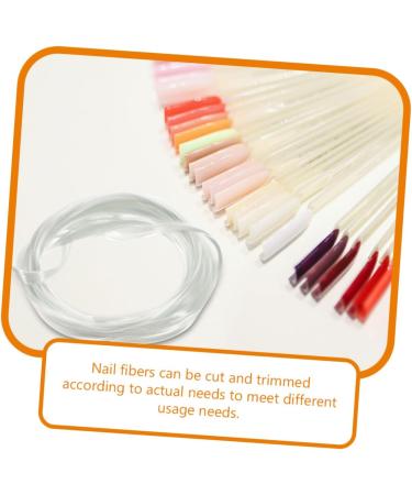 Healeved 3 Adjustable Manicure Fiber Nail Art Fiber Nails Lengthening Tools Nail Extension Nail Diy Extension Fiber Nail Salon Goods Nail Tool False Nails Plastic Fiber Multifunction White - Buy Online on SooperMarket.com
