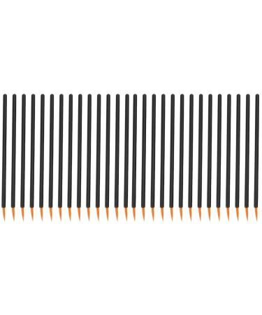 FRCOLOR 200 Pcs Disposable Eyeliner Brush Makeup Brush Tools Practical Eyeliner Brush Eye Cosmetic Brush Makeup Eyeliner Brush Hard Head Face Brush Woman Plastic 9x6.5cm Black