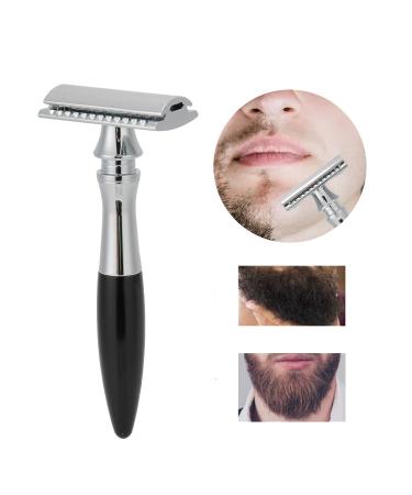 Double Edge Blade Retro Safety Razor - Foldable Stainless Steel Men's Hand Razor (Black) | Razor Epilation Device & Accessories for Hair Removal - Buy Online on SooperMarket.com