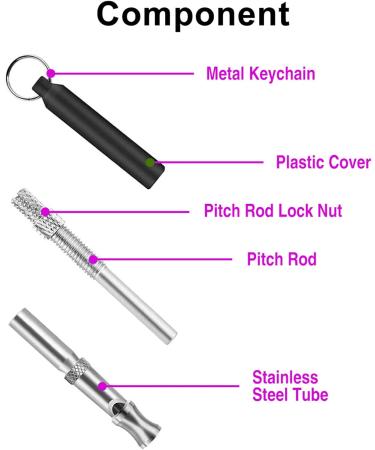 ICOUVA Dog Whistle 2 Pack Professional Ultrasonic Dog Training Whistle With Lanyard Neck Strap Training Assistant for Recall and Barking Control - Buy Online on SooperMarket.com