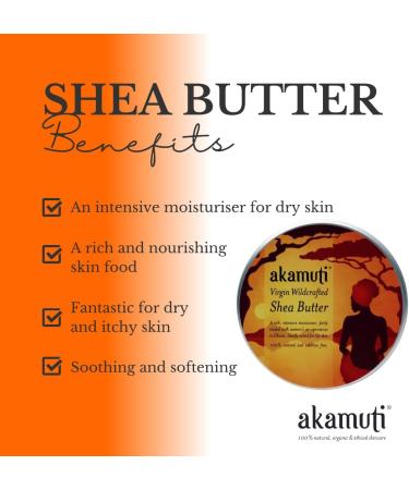 Akamuti Organic Virgin Shea Butter 160 gram - Buy Online on SooperMarket.com