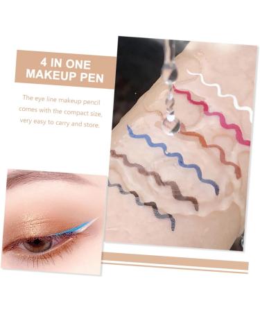 PLAFOPE 6pcs Liquid Eyeliner Pen Ultra-fine Felt-tip Eyeliner White Liquid Eyeliner Pink Eyeliner Abs - Buy Online on SooperMarket.com
