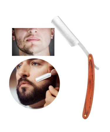 Professional Razor Shaving Knife | Straight Edge Barber Razor with Wooden Handle | Best Beard & Hair Cutting Tool for Barbers - Buy Online on SooperMarket.com