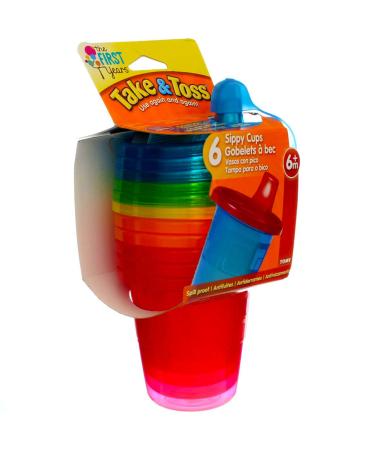 The First Years Spill-Proof 7oz Cups - 6 ea Assorted Colors (Pack of 2) - Best for Kids - BPA-Free - Buy Online on SooperMarket.com